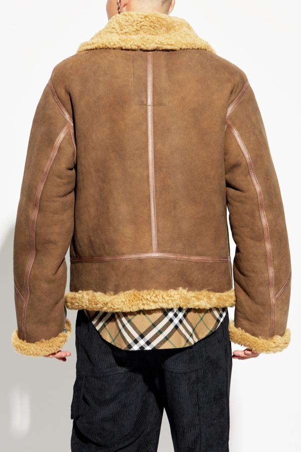 【関税&送料込】Burberry Cappuccino Shearling Jacket 3EDCE98B-0959-4F6B-B472-